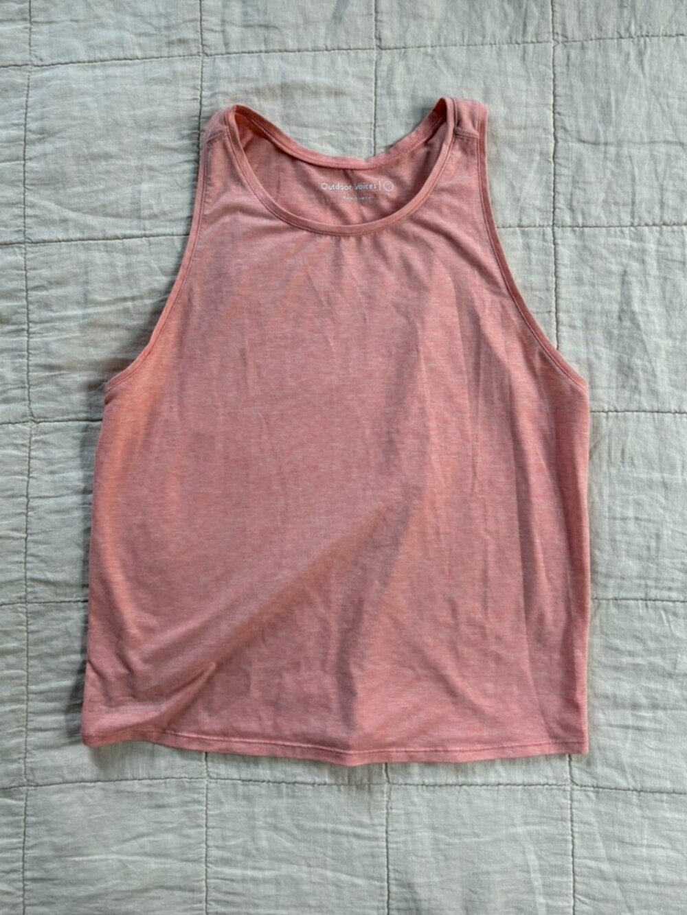 Outdoor Voices Sweatee Tank in Grapefruit